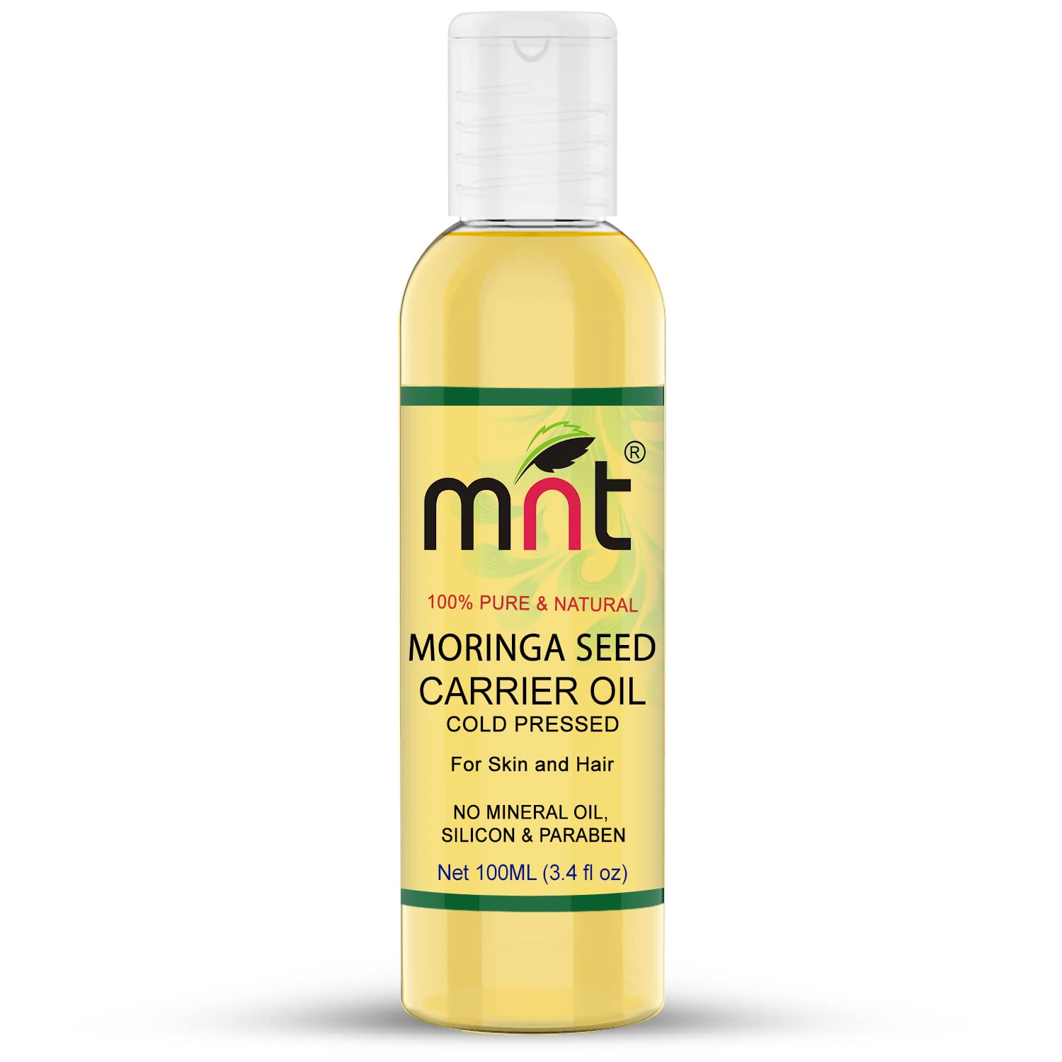 Moringa Seed Oil – 100% Pure, Natural Cold Pressed Carrier Oil for Skin, Hair, Hydration, and Nourishing Care