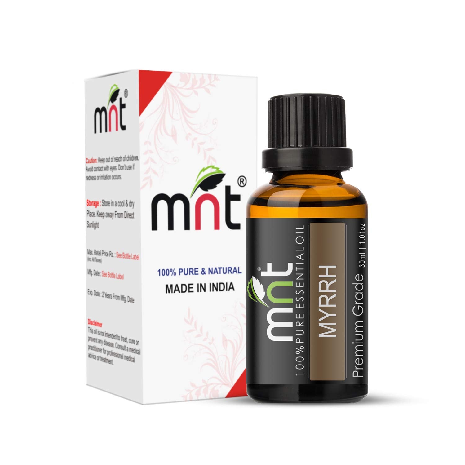 Myrrh Essential Oil 100% Pure Natural & Undiluted Therapeutic Grade & Aromatherapy For Skin Care & Hair Care
