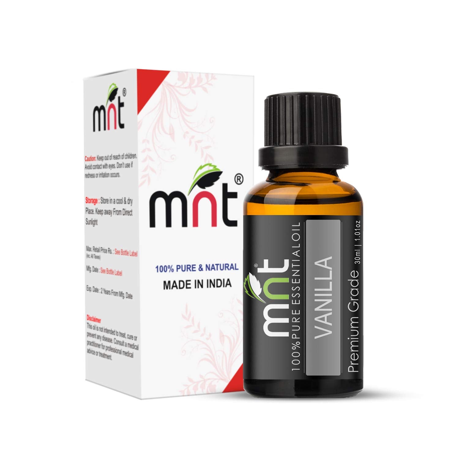 Vanilla Essential Oil 100% Pure Natural & Undiluted Therapeutic Grade & Aromatherapy for Hair Care and Skin Care