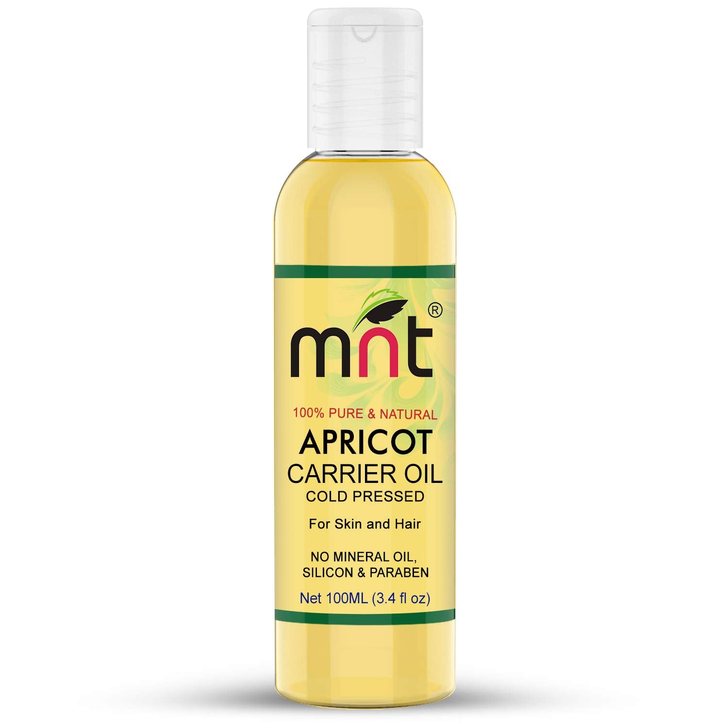 Apricot Cold Pressed Carrier Oil 100% Pure Natural & Undiluted Therapeutic Grade & Aromatherapy for Hair Care and Skin Care