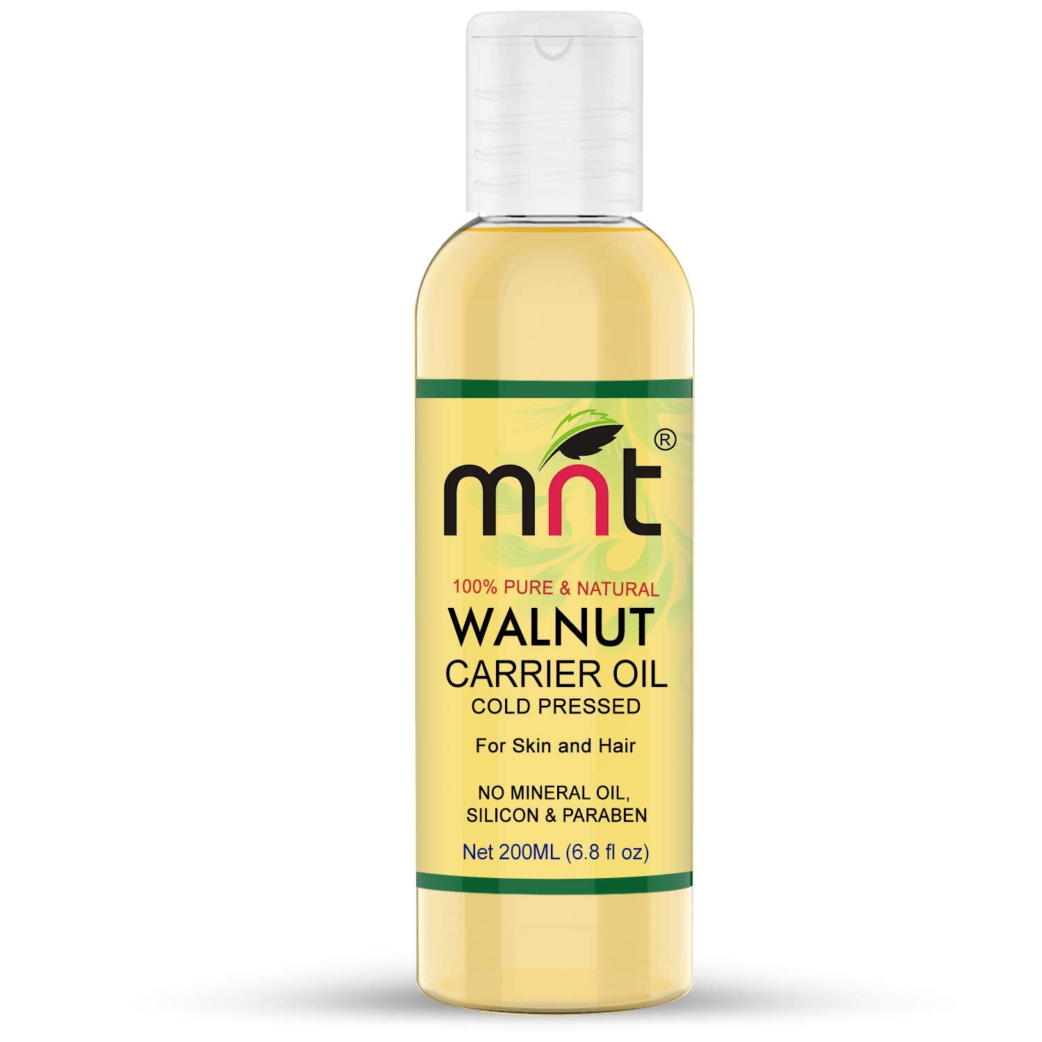 Walnut Cold Pressed Carrier Oil 100% Pure Natural & Therapeutic Grade & Aromatherapy for Hair Care and Skin Care