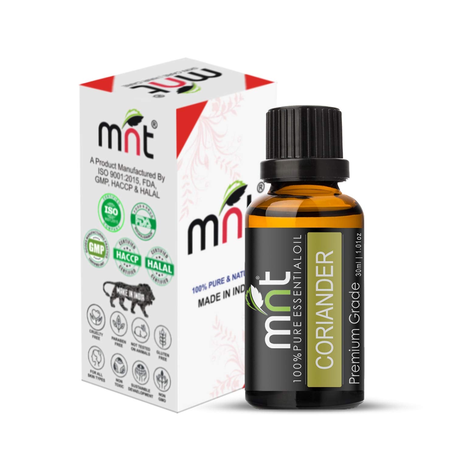 Coriander Essential Oil 100% Pure Natural & Undiluted Therapeutic Grade & Aromatherapy for Hair Care and Skin Care
