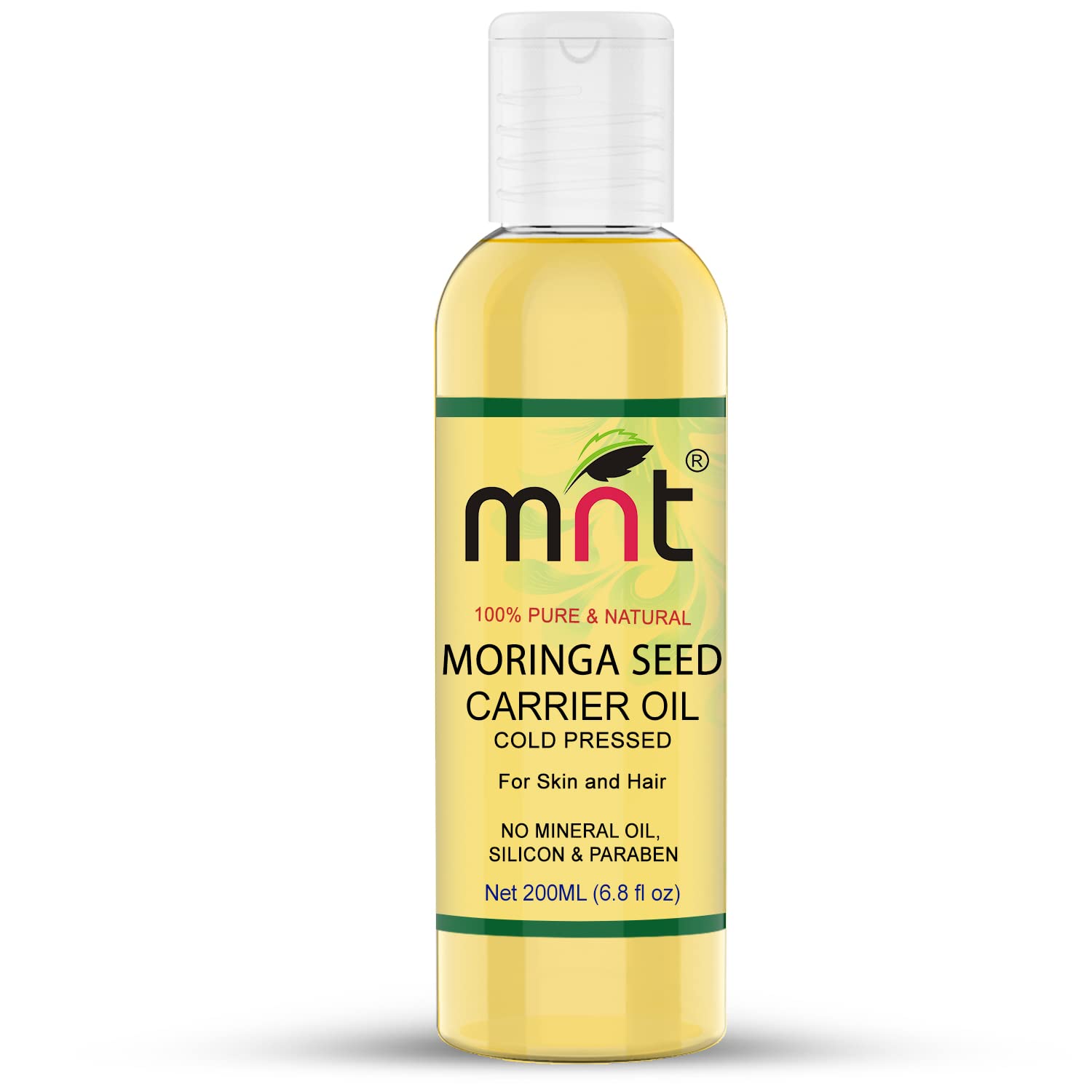 Moringa Seed Oil – 100% Pure, Natural Cold Pressed Carrier Oil for Skin, Hair, Hydration, and Nourishing Care
