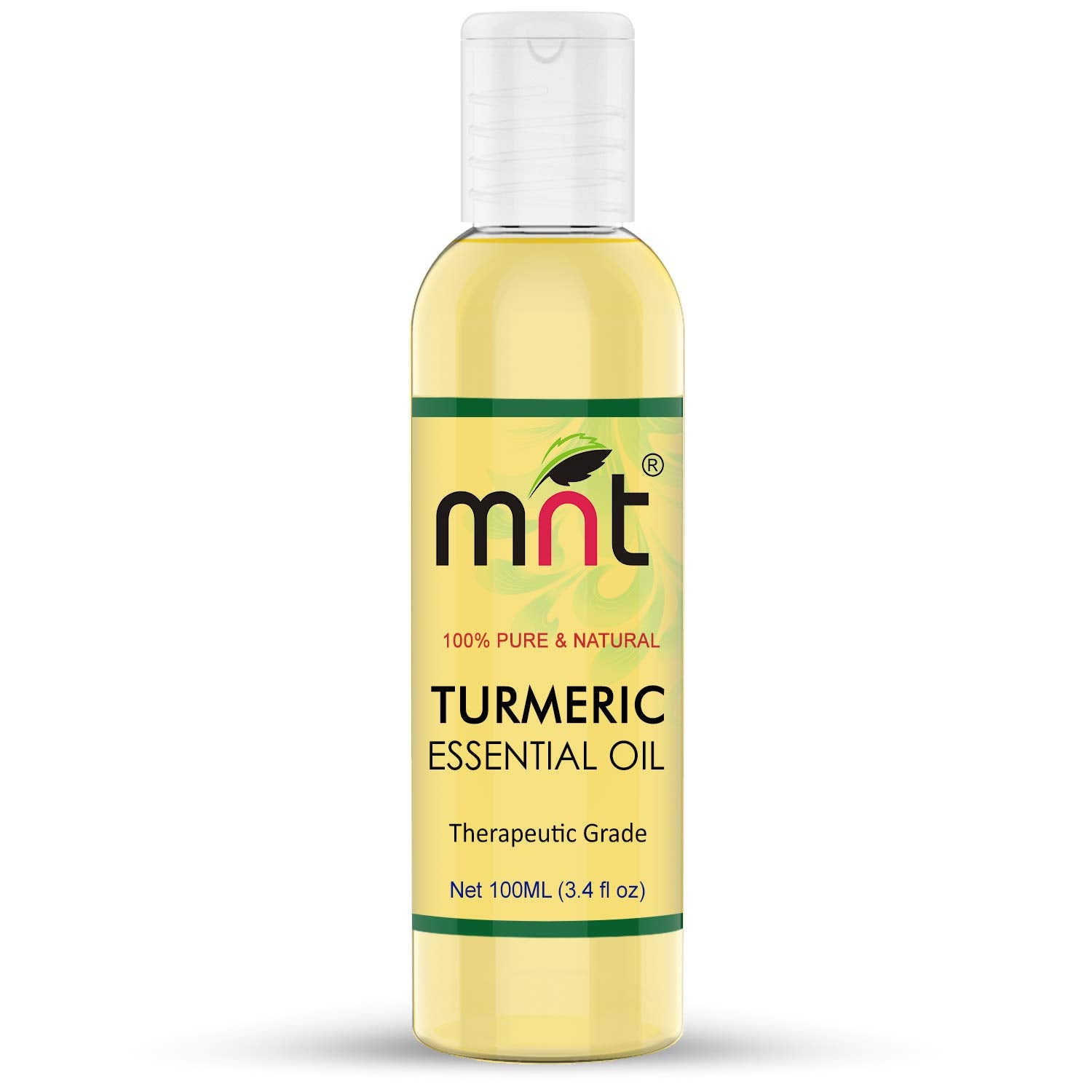 Turmeric Essential Oil - 100% Pure & Natural Finest Grade Oil for Skin Whitening & Lightening, Hair Growth, Body Massage and Aromatherapy