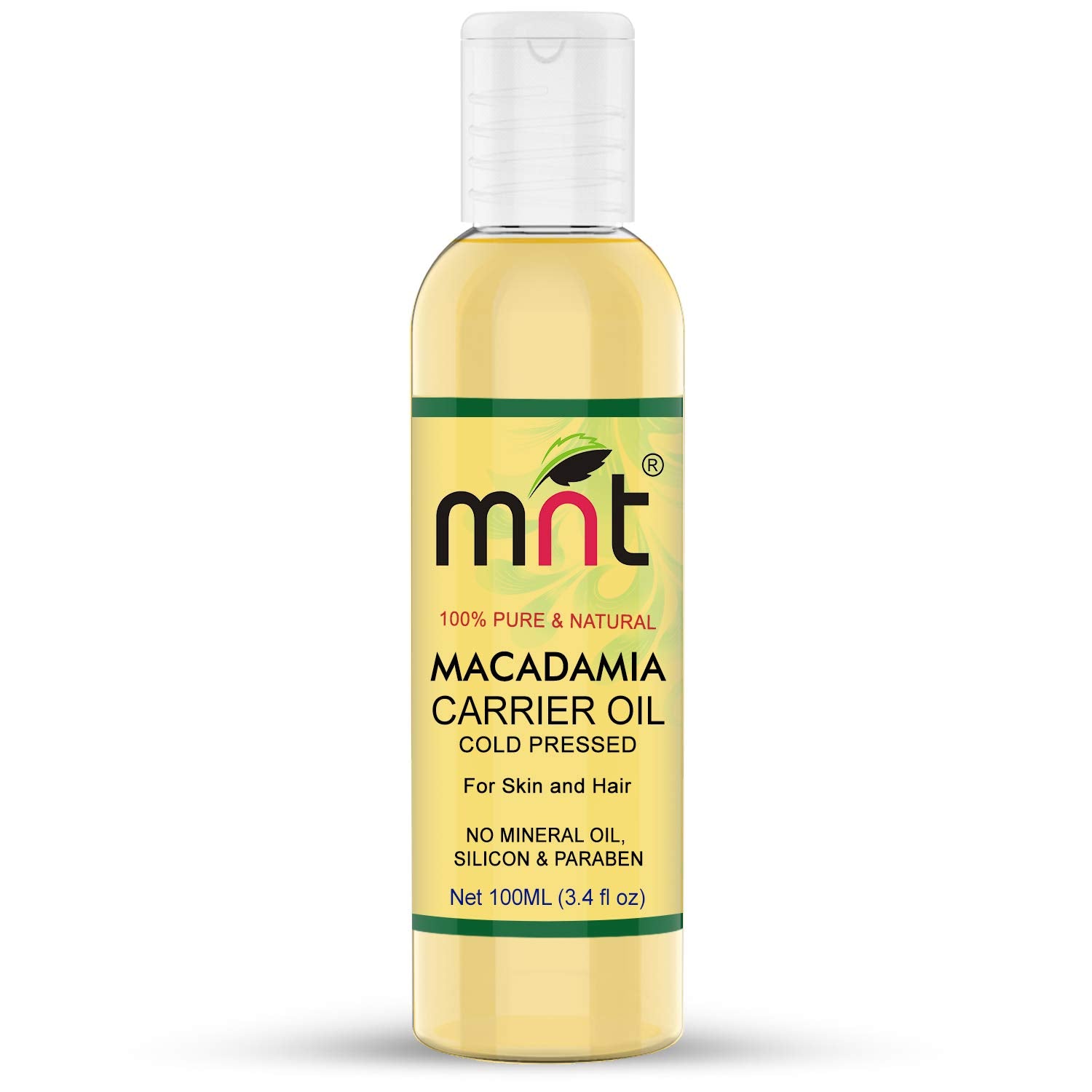 Macadamia Cold Pressed Carrier Oil 100% Pure Natural & Undiluted Therapeutic Grade For Skin care