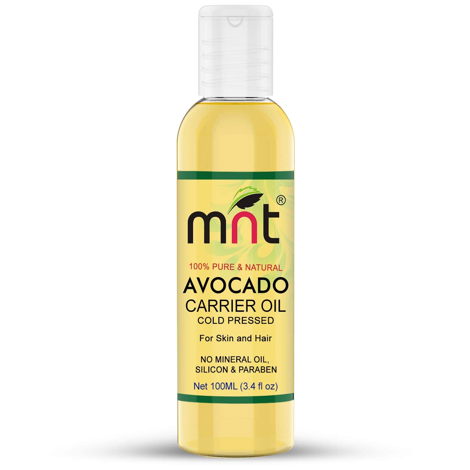 Avocado Cold Pressed Carrier Oil 100% Pure Natural & Therapeutic Grade & Aromatherapy for Hair, Face & Skin