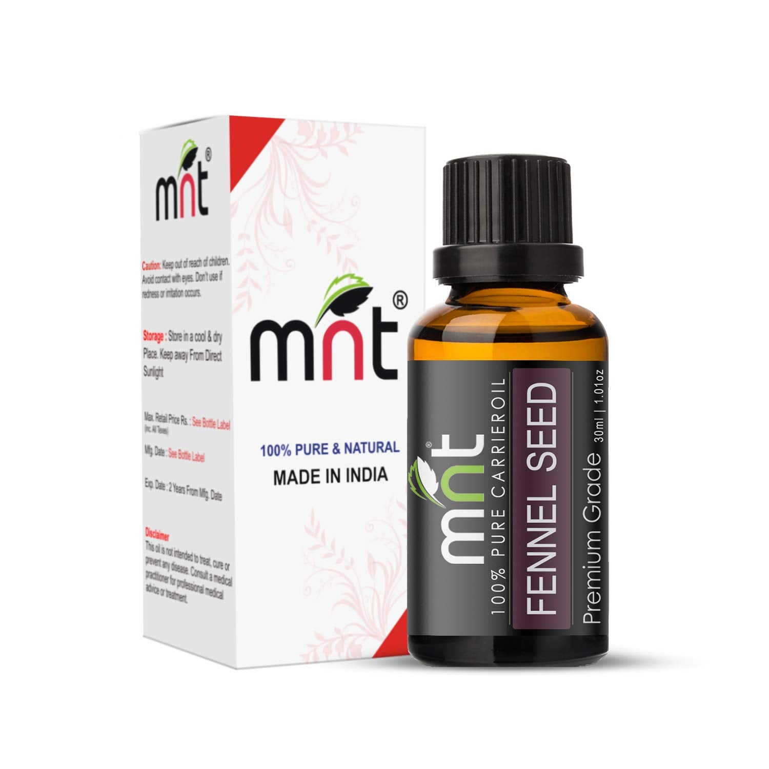 Fennel Seed Essential Oil 100% Pure Natural & Undiluted Therapeutic Grade for Aromatherapy, Improves overall texture of skin