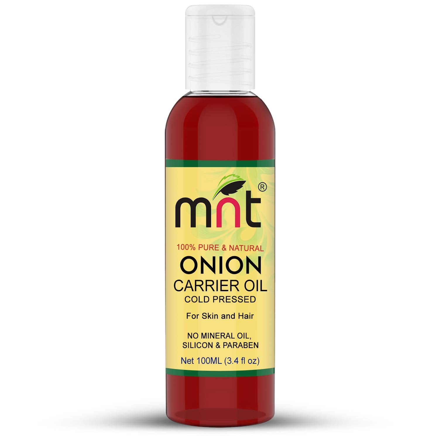 Onion Carrier Oil - 100% Pure, Natural & Undiluted Oil for Acne Scars, Skin, Dandruff, Hairfall and Hair Growth