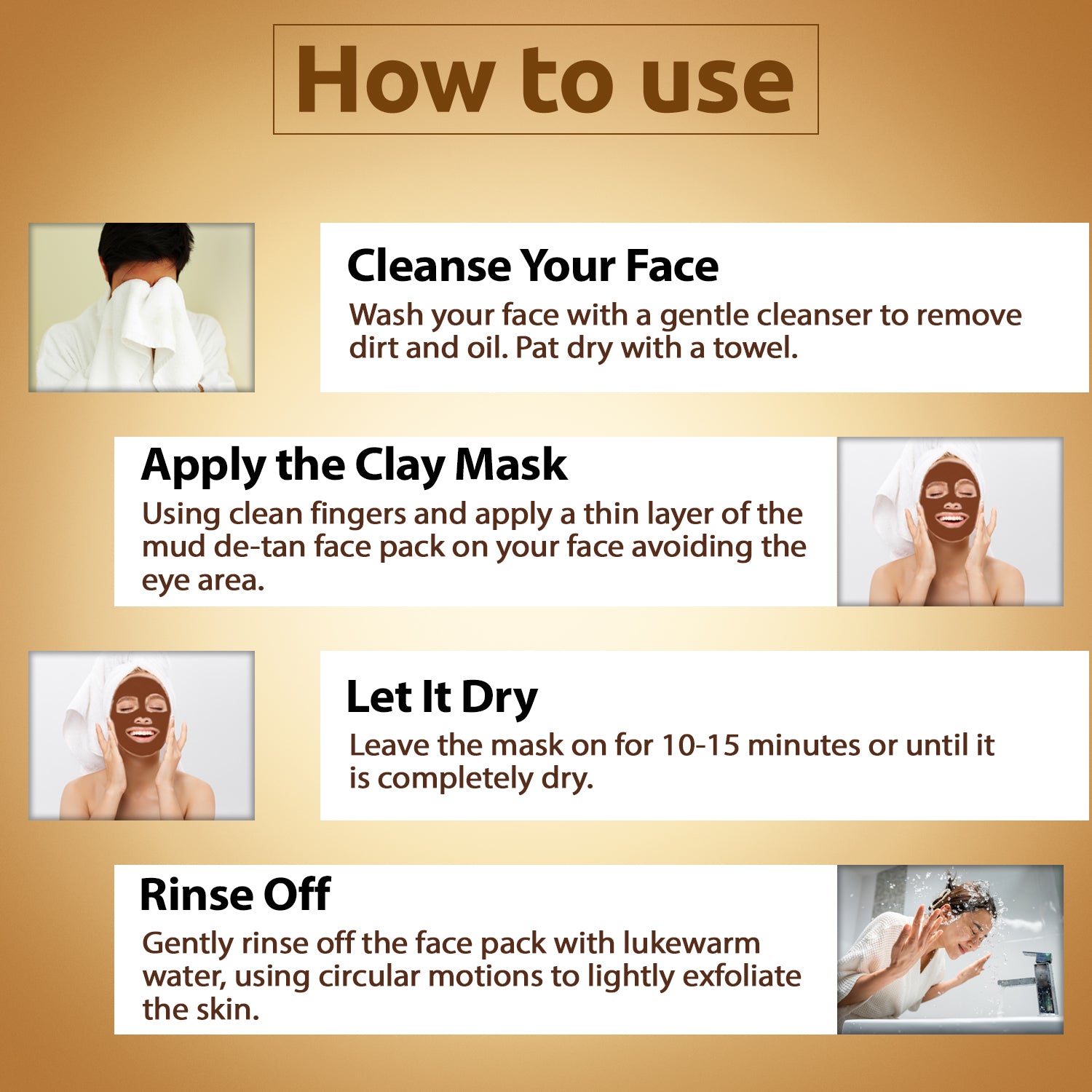Chocolate Clay Mask with Coffee Oil & Vitamin C for All Skin Types Polishes| Gently Cleanses|Adds Glow |Unclogs Pores, 100g