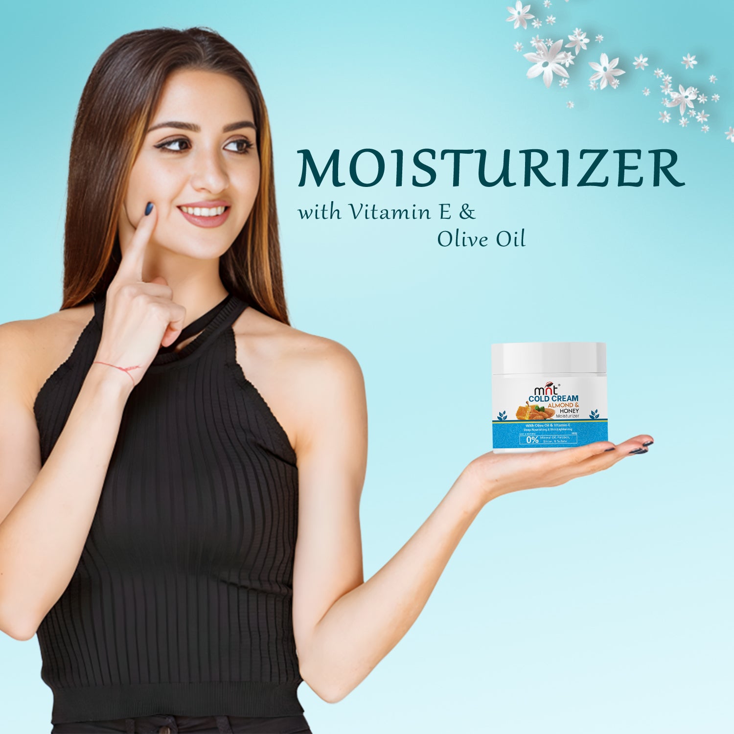 Almond & Honey Cold Cream for Face, Hand and Body | Winter Moisturizer for Dry Skin with Olive Oil & Vitamin E | For Men & Women | 100 g