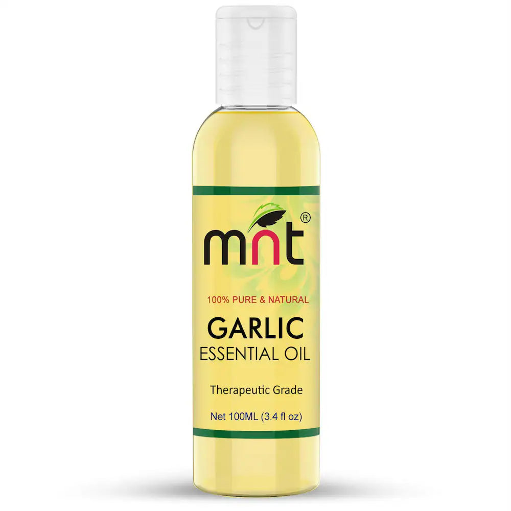 Garlic Essential Oil 100% Pure Natural & Undiluted Therapeutic Grade for Aromatherapy, Skin health, Acne & Healthy hair